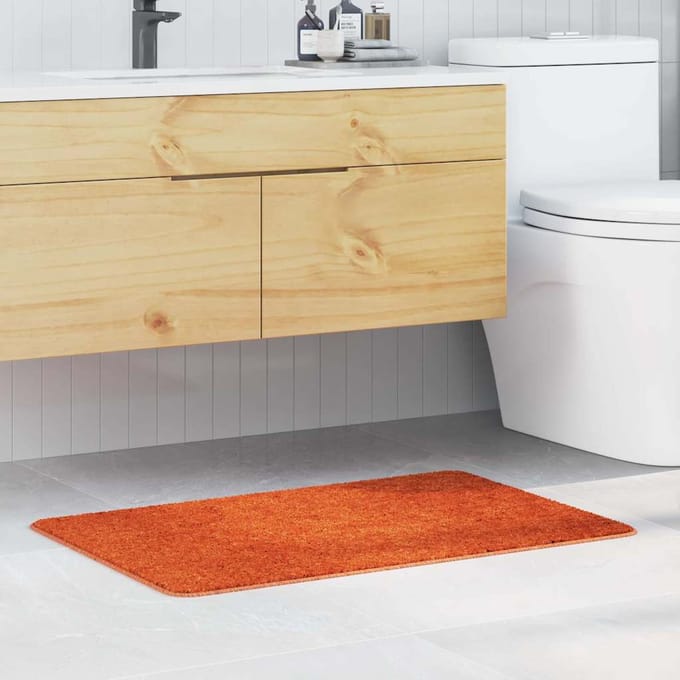 vidaXL - Antislip - Badmat - Oranje - 60 - x - 90 - cm - PP