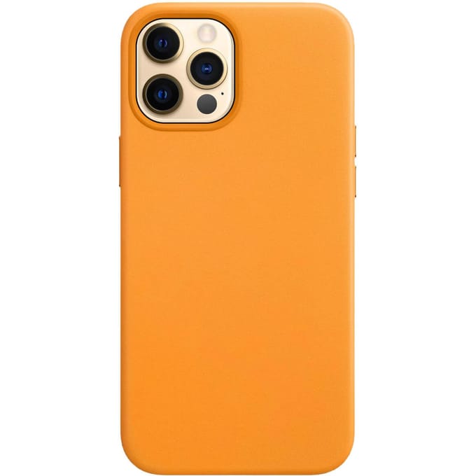 iPhone 12 Pro MagSafe Leren hoesje - Geel