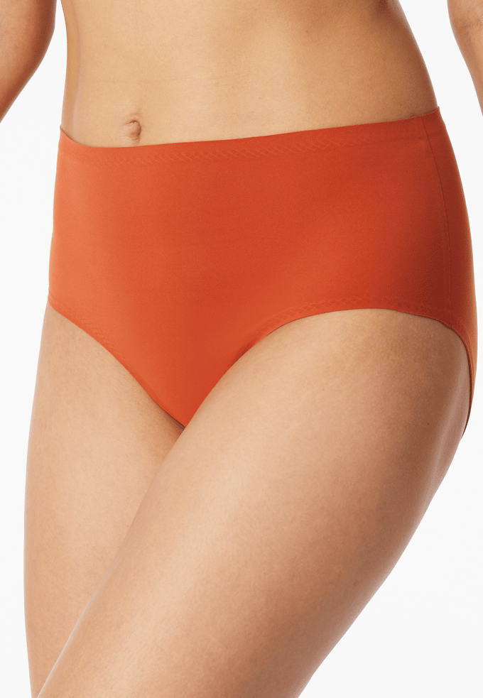 Maxi-slip van microvezelstof, terracotta - Invisible Soft 38