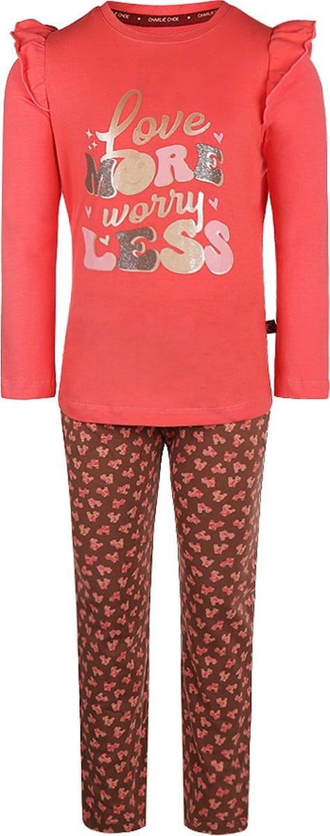 Charlie Choe Q- Flower power days Meisjes Pyjamaset - Maat 122/128