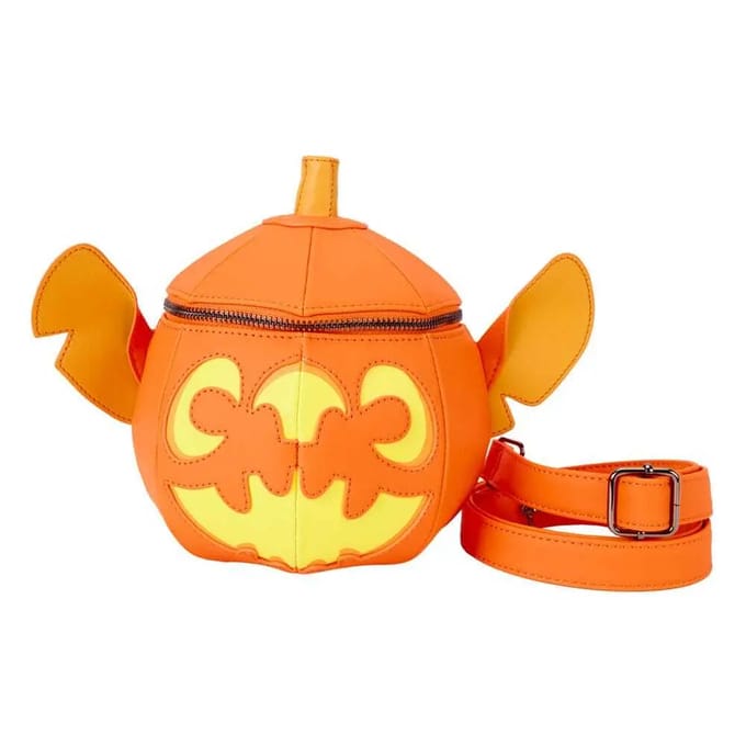 Disney Loungefly Crossbody Bag Stitch Pumpkin Halloween