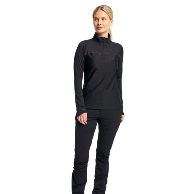 Tenson Txlite Base Half Zip Skipully dames Zwart S/36