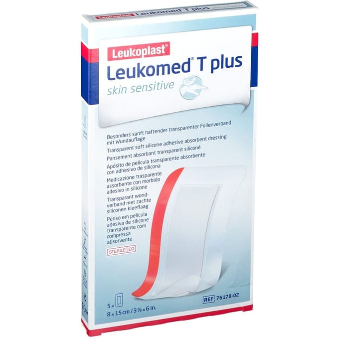 Leukomed T Plus Skin Sensitive 8x15cm 5 Pleister
