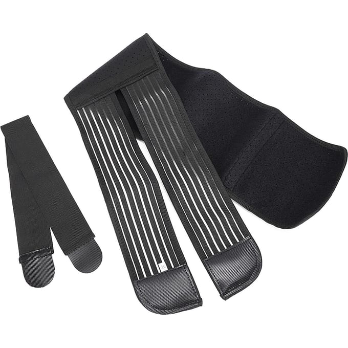 Ribborststeunbrace Ademend Bescherming van ontwrichte ribben Postoperatieve riem M black