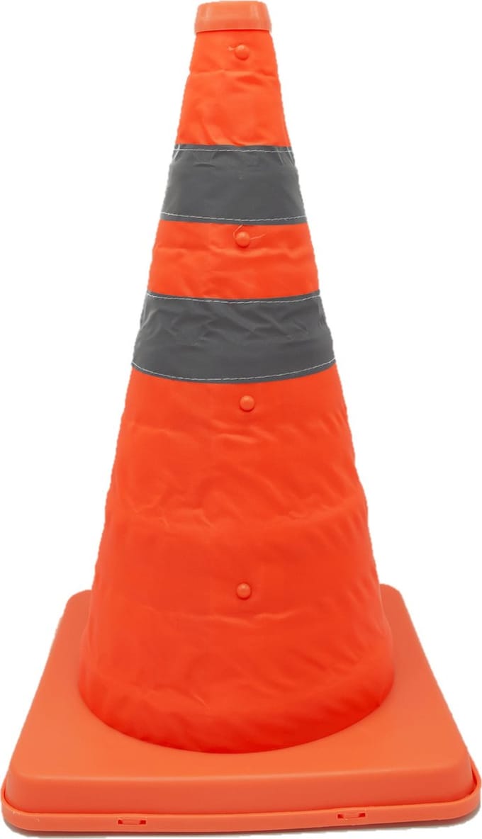 Reflecterende inklapbare Pion - 41 cm hoog - pionnen - verkeerskegel