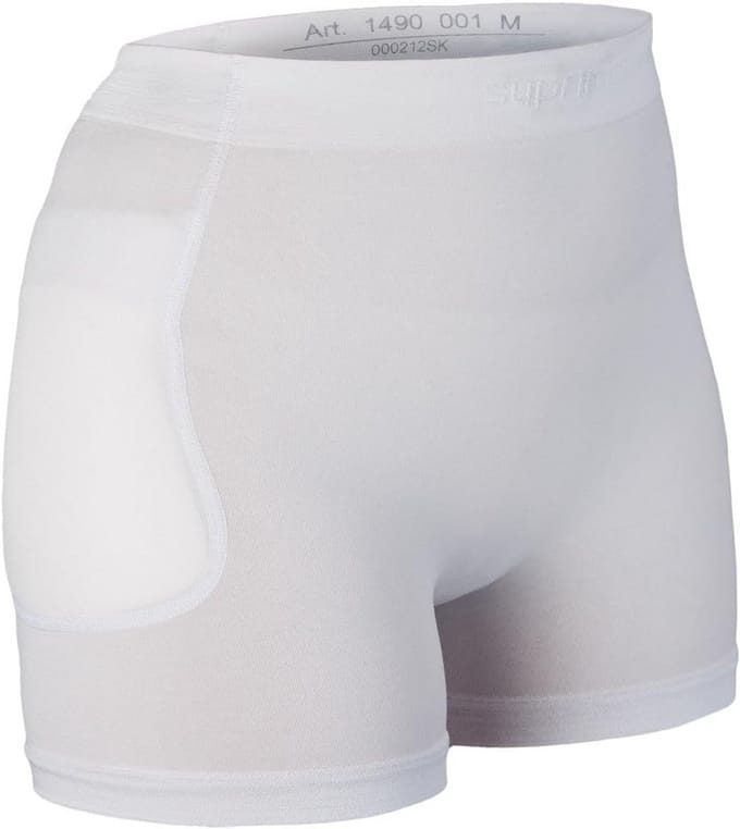 Heupbescherming Slips Zonder Beschermers Maat X-Large Wit