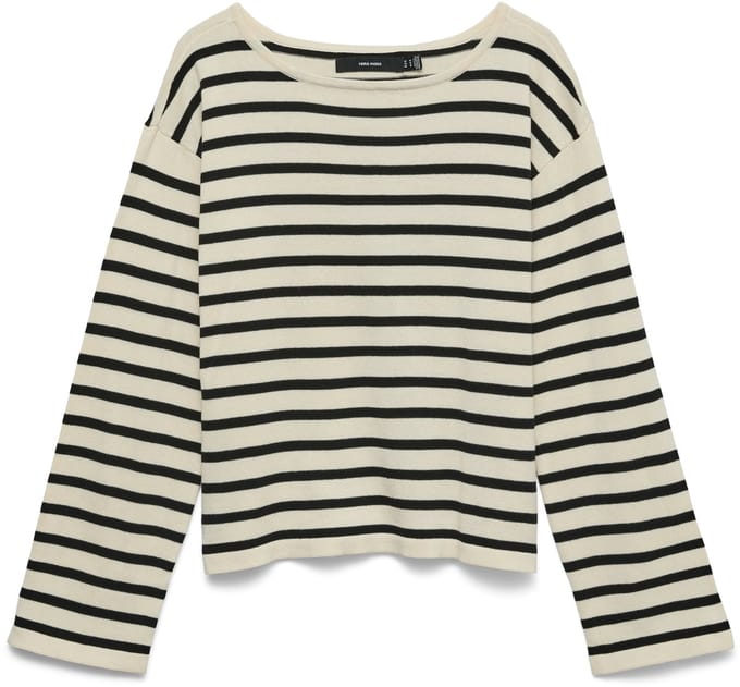 VERO MODA - VMNOMA LS BOATNECK PULLOVER NOOS - Dames - Gebreide truien