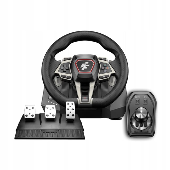 Stuurwiel 900° PC/PS4/PS5/XBOX met LED + 3 pedalen, 6 versnellingen IMOLA FLASHFIRE
