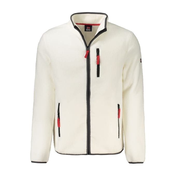 Noorwegen 1963 Witte Polyester Heren Sweatshirt