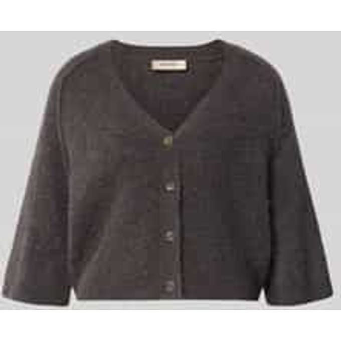Cardigan van wolmix met 3/4-mouw model 'Thora Lizet'