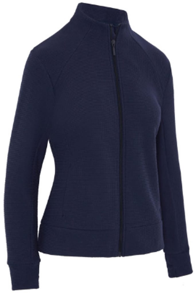 Callaway Stretch Waffle Knit Fleece Golfjas Dames Peacoat