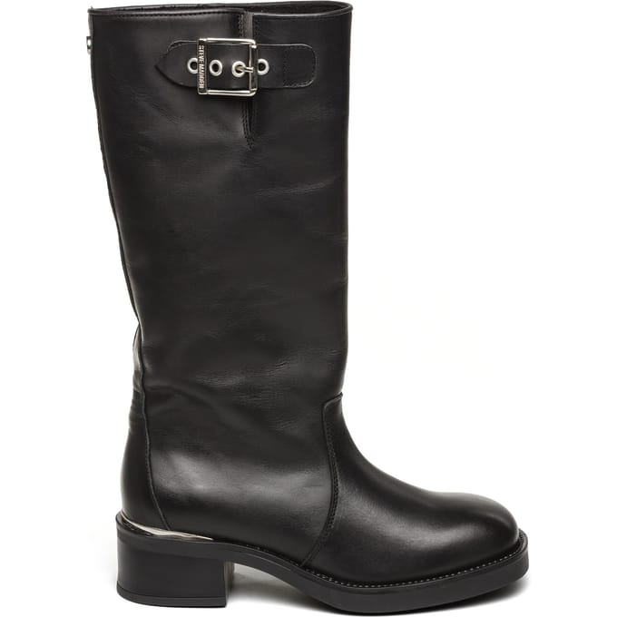 Steve Madden Bonna Boots Black Leather Maat: 37 | Laarzen Outlet | Dames | Zwart