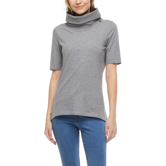 Dames turtleneck katoenen T-shirt Ragwear Lektra