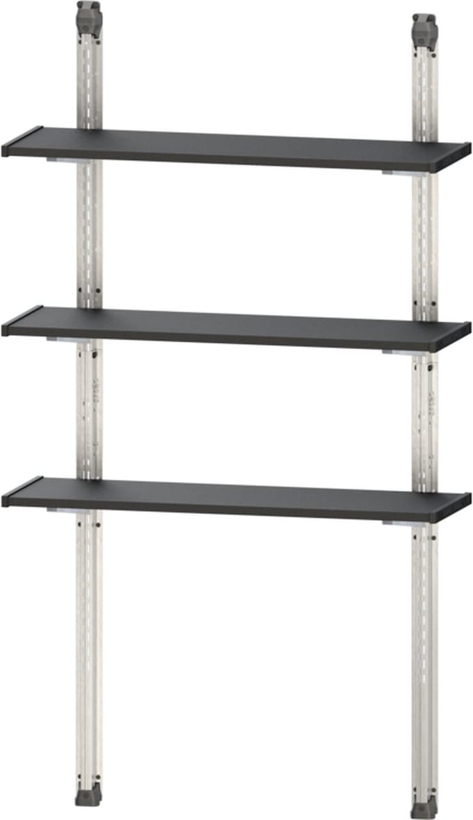 Keter Wandplankenset 97cm - 114x39,5x7,5cm - Zwart