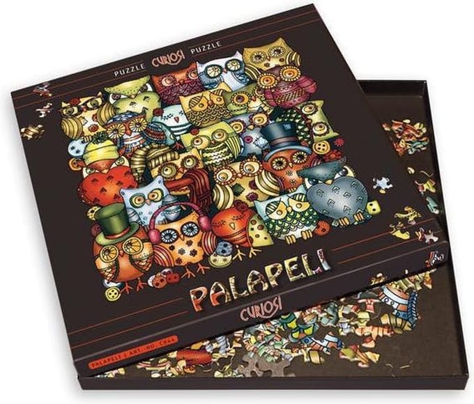 Curiosi Palapeli - Puzzel uilen (211 lastige stukjes) incl. staande lijst