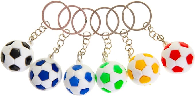 Duckiez Sleutelhanger Voetbal - 48 stuks