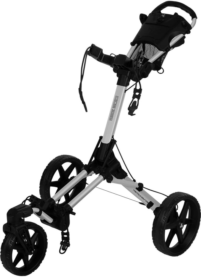 Fastfold Dice golftrolley zilver/zwart