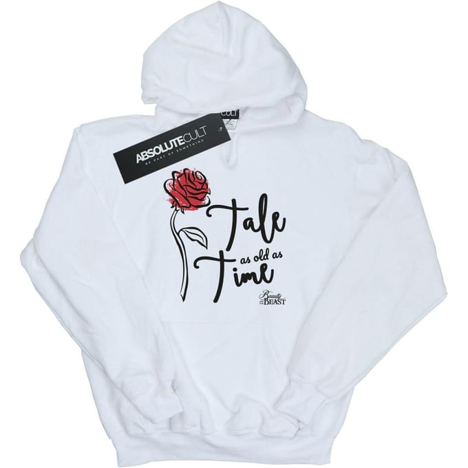 Disney Dames/Dames Tale As Old As Time Rose Hoodie (Wit)