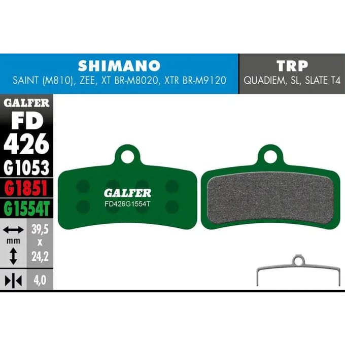 Remblok Galfer Shimano Saint 810, Zee