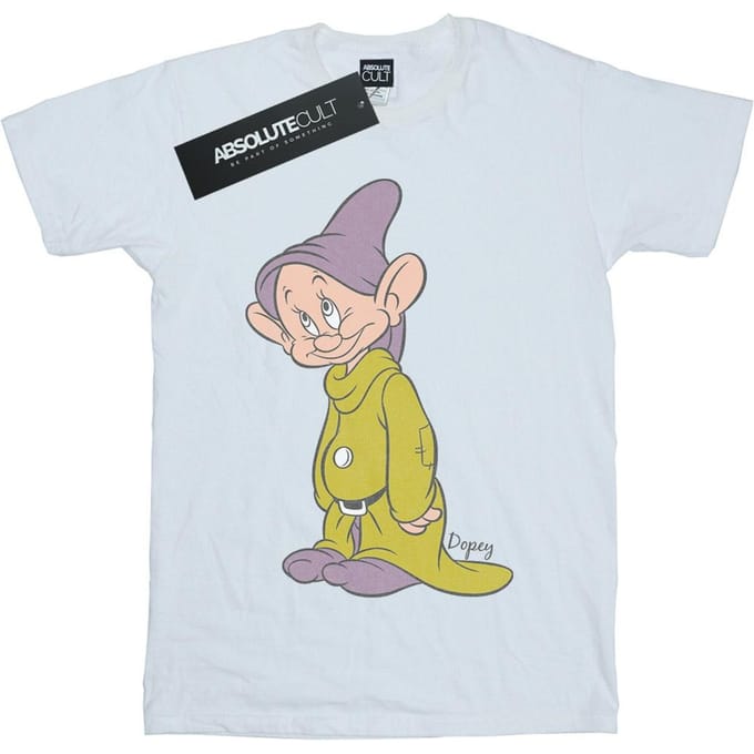 Disney Jongens Klassiek Dopey T-Shirt (Wit)