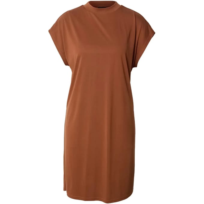 Urban Classics - Modal Korte jurk - M - Bruin