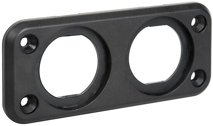 Bevestigingsplaat 105x45mm dia 28mm