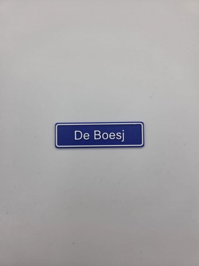 3D plaatsnaam speldje De Boesj