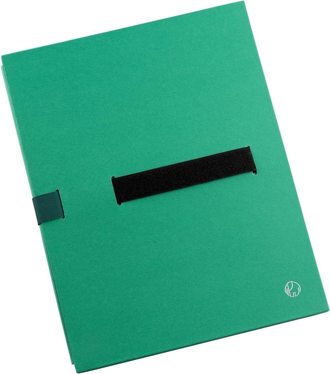 Bulkmap Jalema 320x245x5-110mm klittenbandsluiting groen