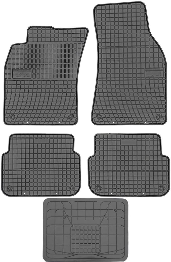 Frogum Audi A6 C6 - Rubber Automatten - 2004-2006 - Zwart - Universele Pasvorm