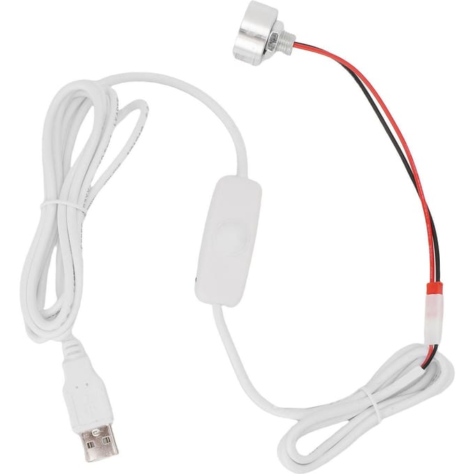 Kleine LED Spotlight Traploos Dimbaar 5V USB Aangedreven Spotlight voor Vitrine Sieradenkast white