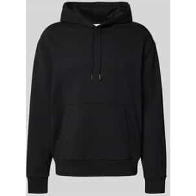 Hoodie met labelstitching