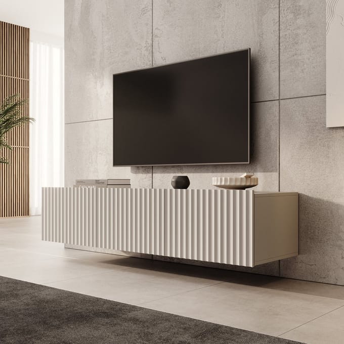 Meubella - TV-Meubel Pepinos - Beige - 150 cm