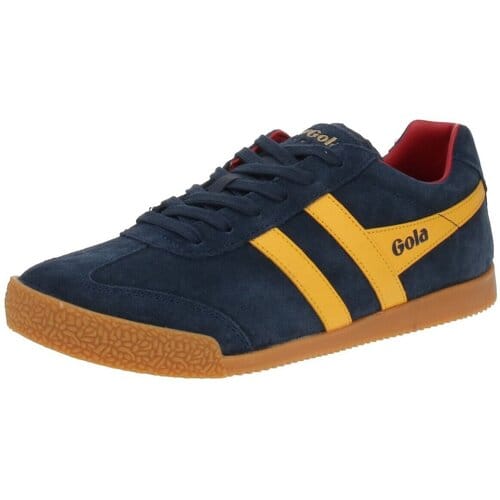 Gola Harrier Suede - Heren Sneaker - Navy-Zon-Rood