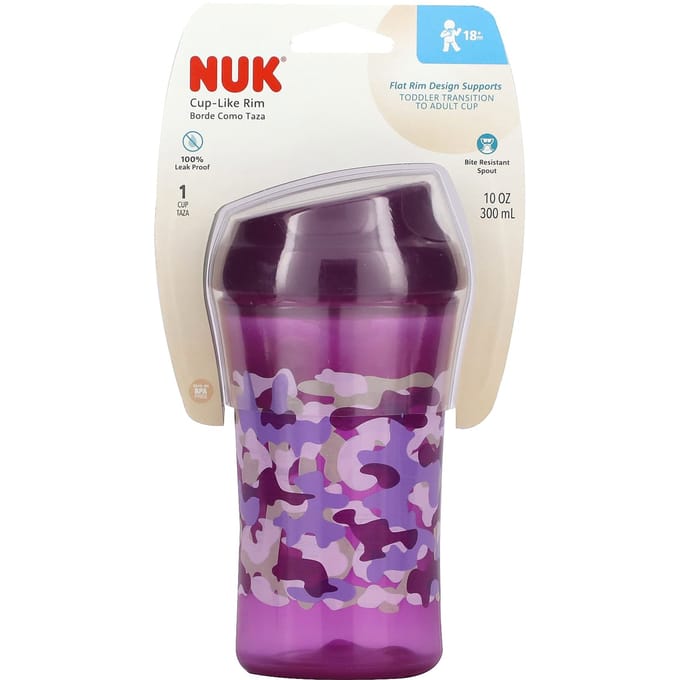 NUK, bekerachtig randje, vanaf 18 maanden, paars, 295 ml (300 ml) blue