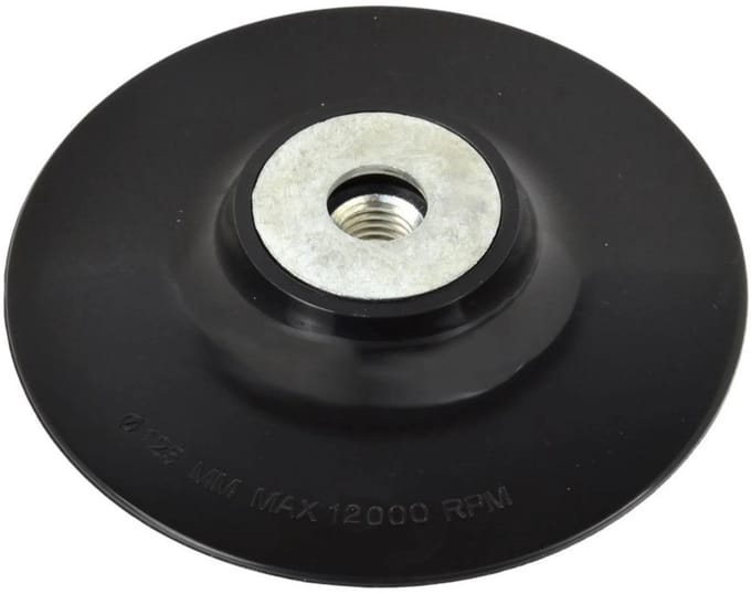 GEKO Rubberen schuurpad - 125 mm - M14x2 - Voor haakse slijpers