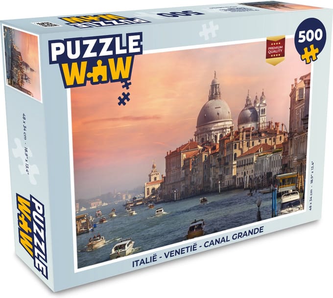 Puzzel Italië - Venetië - Canal Grande - Legpuzzel - Puzzel 500 stukjes