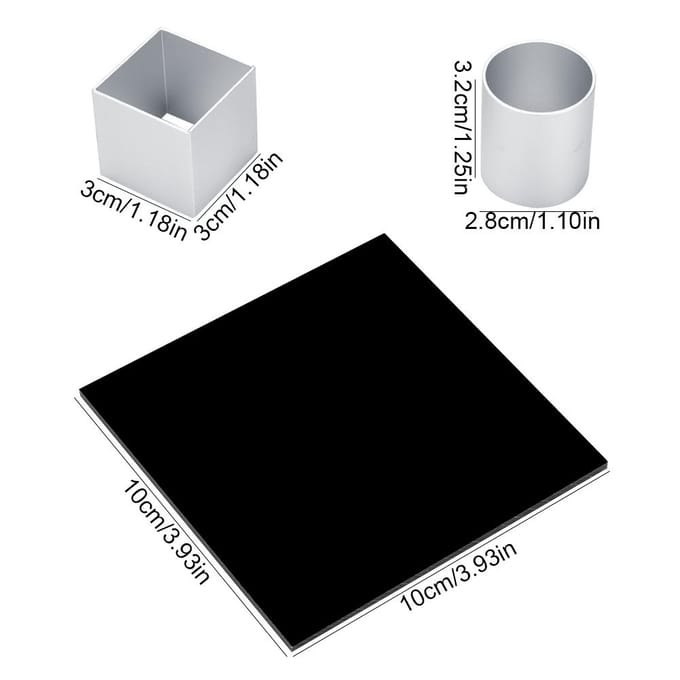 Moule à gâteau cube en métal 3D Rotation trois couches Mousse Gâteau Dessert Moule de cuisson Outil gray