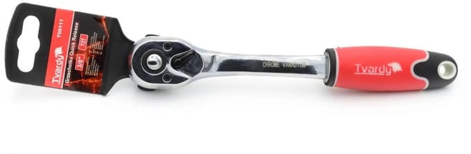 Tvardy Ratelsleutel - 3/8" - Quick Release - Ergonomisch - 72 Tanden
