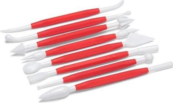 New Age Devi - "Modelleerset: 16 cm, Rood/Wit, 8-delig"