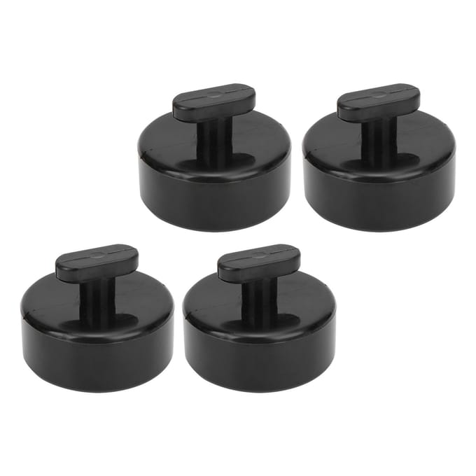 4 stuks Krikblokken Hefblokken Rubber Zwart Auto Accessoire Geschikt voor Corvette C5 C6 black