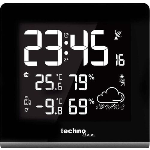 Technoline Weerstation WS 9065 Radiogestuurd Met thermometer en hygrometer 165 x 170 x 26mm