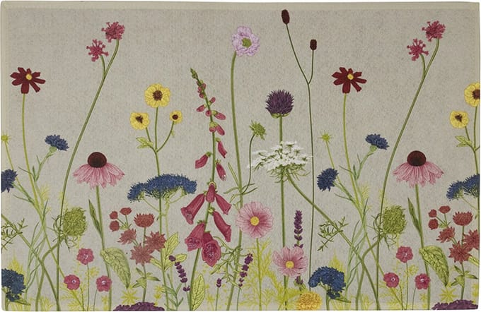 deurmat wilde bloemen 75x50cm