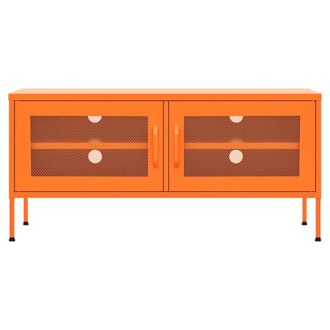 vidaXL - Tv-meubel - 105x35x50 - cm - staal - oranje