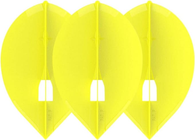 Dart Flights Teardrop Geel - 90 Graden Vleugels voor Verbeterde Werpbaan