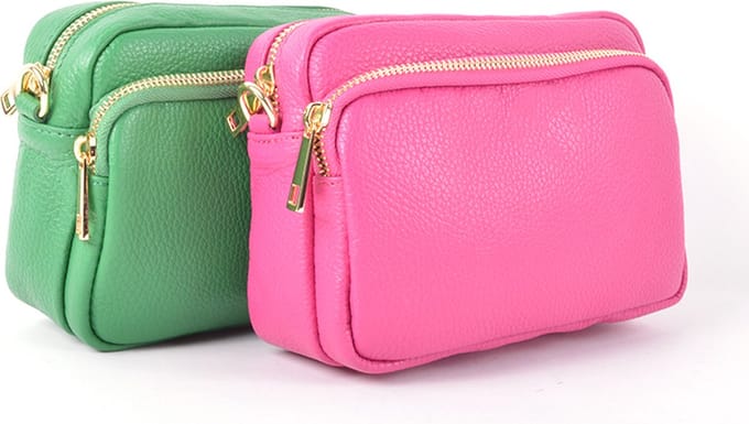 Giuliano schoudertas Clover - Fuchsia - Dames - Made in Italy