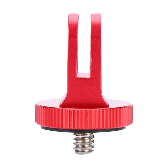 14 Mini Statief Mount Adapter Video Actiecamera Accessoire Aluminiumlegering (Rood) rood