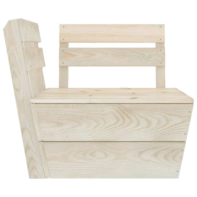 vidaXL - Hoekbank - sectioneel - pallet - geïmpregneerd - vurenhout