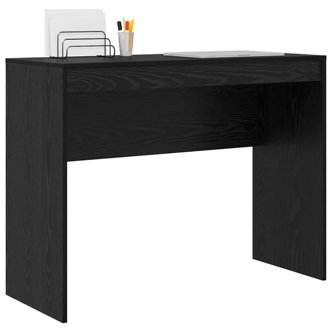 vidaXL - Bureau - Zwart - Eiken - 100 - x - 40 - x - 76 - cm