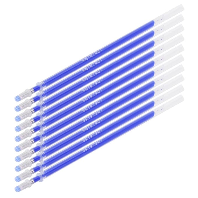 100 stuks blauwe navullingen voor hittebestendige verdwijnende pennen, uitwisbare markers, accessoires voor kleermakerswerk blue