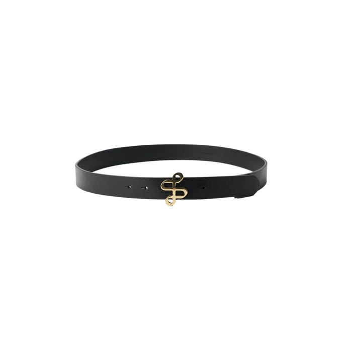 Leren riem met gouden logo op de gesp dames Salsa Jeans